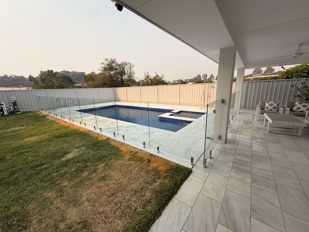 Glass pool fencing installation by QP Fencing